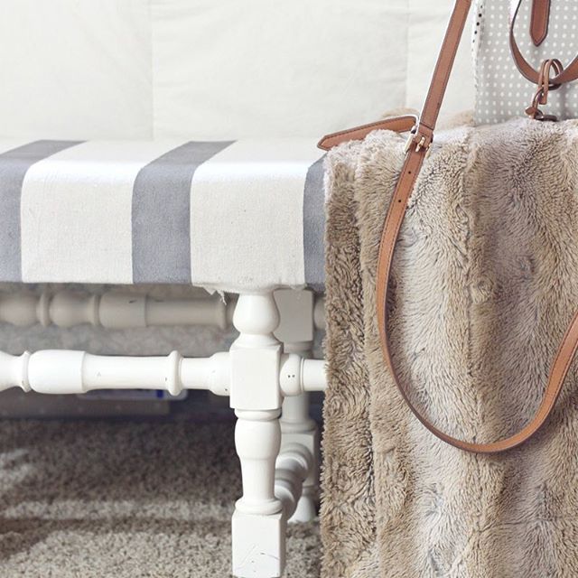 We're having a little #dropclothproject party over #ontheblog today.  I'd love to show you my newly upholstered bench!