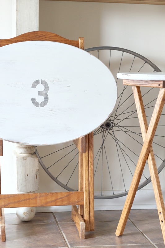 Farmhouse Style TV Tray Tables 2