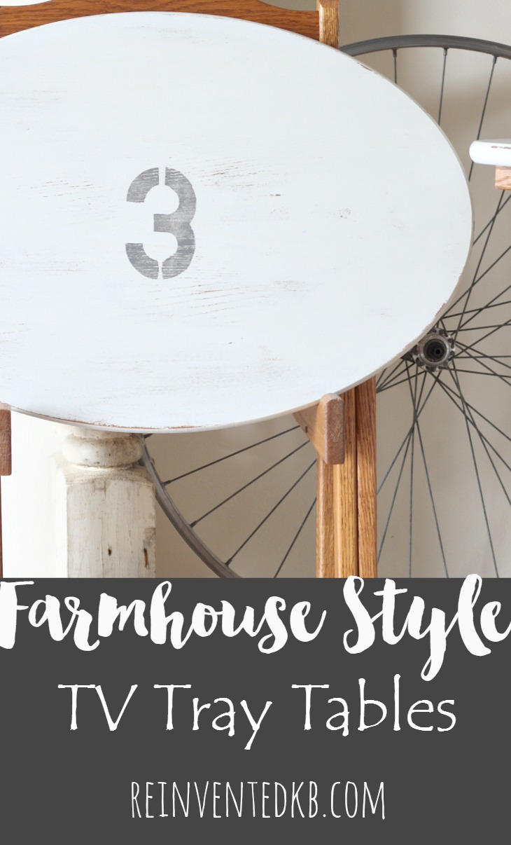 Farmhouse Style TV Tray Tables From Reinvented