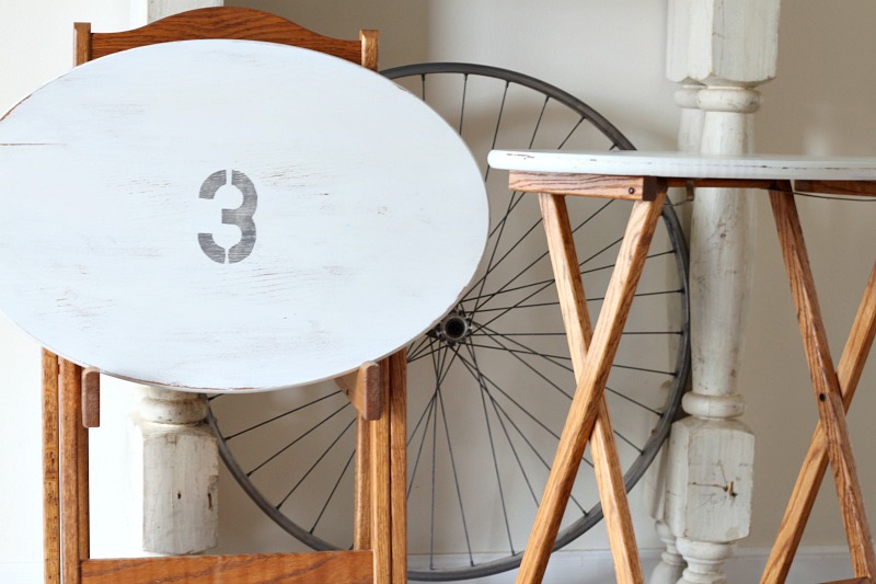 Farmhouse Style TV Tray Tables