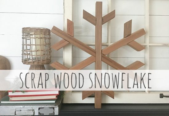 Scrap Wood Projects are my favorite projects. This DIY wood snowflake is perfect for your winter decor, put it together on a chilly winter day!