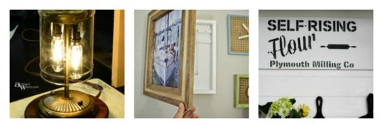 Amazing upcycled decor projects shared on an inspirational link party, Funtastic Friday!