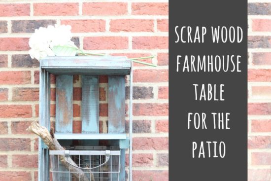 Scrap Wood Farmhouse Table For The Patio
